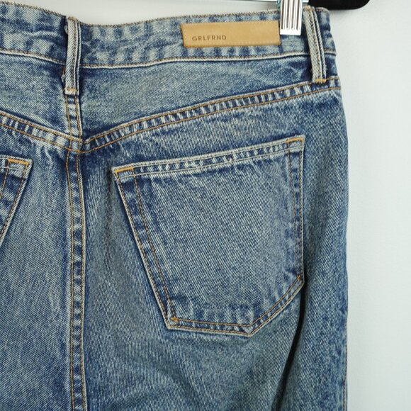 GRLFRND Karolina Ride It Tapered Leg High Rise Button Fly‎ Jeans Size 28 - Picture 10 of 12